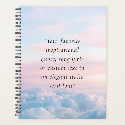 Elegante moderne minimalistische offerte op maat planner (Voorkant)