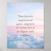 Elegante moderne minimalistische offerte op maat poster (Voorkant)