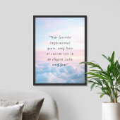 Elegante moderne minimalistische offerte op maat poster