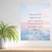 Elegante moderne minimalistische offerte op maat poster