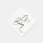 Elegante moderne minimalistische OH Baby Servet (Hoek)