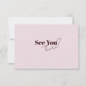 Elegante moderne minimalistische QR-code bruiloft RSVP Kaartje (Voorkant)