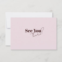 Elegante moderne minimalistische QR-code bruiloft RSVP Kaartje