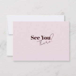 Elegante moderne minimalistische QR-code bruiloft RSVP Kaartje