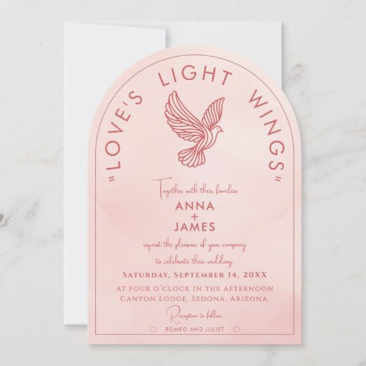 Elegante moderne minimalistische Romeo en Julia Qu Kaart (Voorkant)