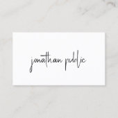 Elegante moderne minimalistische Sjabloon Semi Glo Visitekaartje (Voorkant)