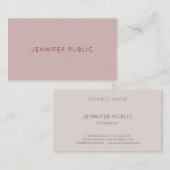 Elegante moderne minimalistische Sjabloon trendkle Visitekaartje (Voorkant / Achterkant)