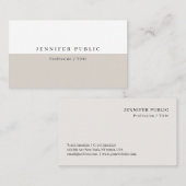 Elegante moderne minimalistische Sjabloon van de k Visitekaartje (Voorkant / Achterkant)