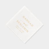 Elegante Moderne Minimalistische Sober Chique Brui Folie Servetten (Rechts)