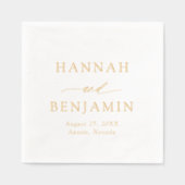 Elegante Moderne Minimalistische Sober Chique Brui Folie Servetten (Voorkant)