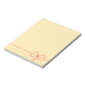 Elegante Moderne Minimalistische Stijlvolle Boog Notitieblok (Linkerzijde)