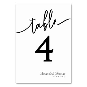 Elegante Moderne Minimalistische Tafelkaart Kaart