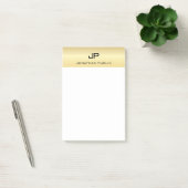 Elegante moderne minimalistische trendy gouden wit post-it® notes (Kantoor)