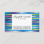 Elegante moderne minimalistische verloop lijnen on visitekaartje (Achterkant)