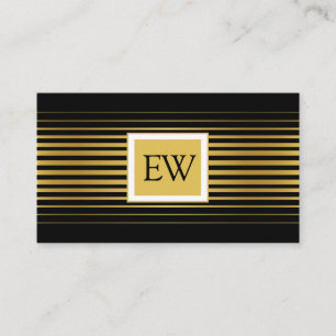 Elegante Moderne Minimalistische Vervaaagde Gouden Visitekaartje