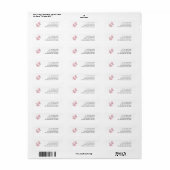 Elegante Moderne Minimalistische Vlinders Etiket (Full Sheet)