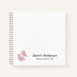 Elegante Moderne Minimalistische Vlinders Notitieboek