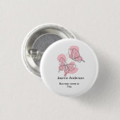 Elegante Moderne Minimalistische Vlinders Ronde Button 3,2 Cm (Voorkant /achterkant)