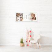 Elegante moderne minimalistische welkomstfoto brui spandoek (Insitu)