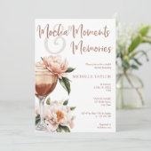 Elegante moderne Mocha Mousse Boho Earth Tones Kaart (Staand voorkant)