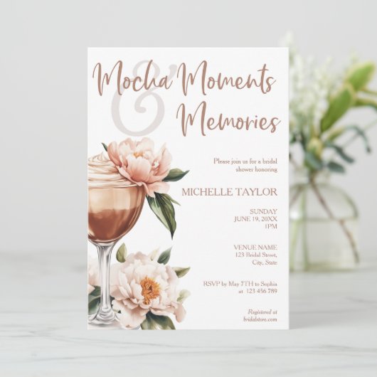 Elegante moderne Mocha Mousse Boho Earth Tones Kaart (Staand voorkant)