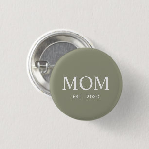 Elegante moderne moeder gevestigd ronde button 3,2 cm