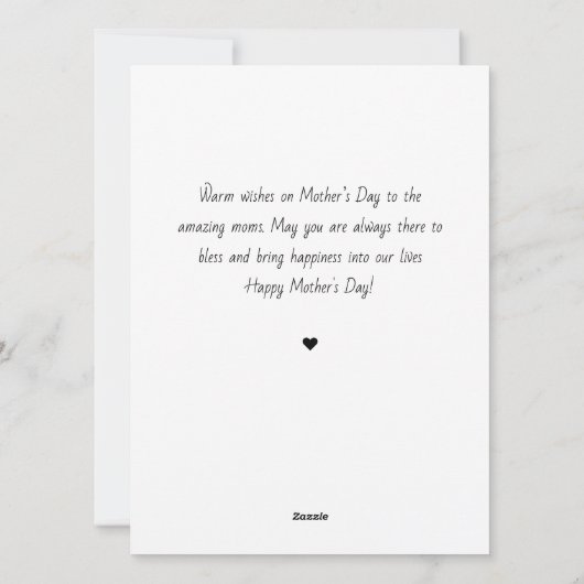 Elegante moderne Moederdag oma fotocollage Feestdagenkaart (Achterkant)