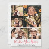 Elegante moderne Moederdag oma fotocollage Feestdagenkaart (Voorkant)