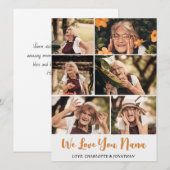 Elegante moderne Moederdag oma fotocollage Feestdagenkaart (Voorkant / Achterkant)