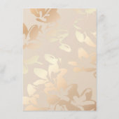 Elegante Moderne Monochrome Gouden Foliebijlage Ka Informatiekaartje (Achterkant)