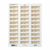 Elegante Moderne Mooie Olijftak Adres Etiket (Full Sheet)
