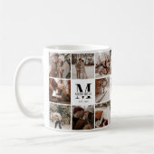 Elegante Moderne Multi Photo Collage Gift Keepsake Koffiemok (Links)