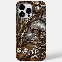 Elegante moderne namaakleren abstract | Aangepaste Case-Mate iPhone 14 Pro Max Hoesje