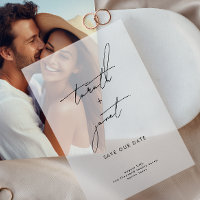 Elegante moderne namen slaan onze datum op