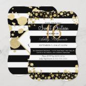 Elegante moderne nepgoud spetters en strepen kaart (Voorkant / Achterkant)