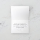 Elegante Moderne Neutrale Bruiloft Bedankkaart (Binnen)