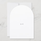 Elegante Moderne Neutrale Bruiloft Kaart (Achterkant)