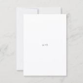 Elegante Moderne Neutrale Bruiloft RSVP Kaartje (Achterkant)