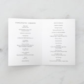 Elegante moderne neutrale katholieke bruiloft programma (Binnen)