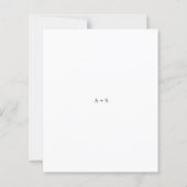 Elegante moderne neutrale trouwkaart 'Save the Dat (Achterkant)