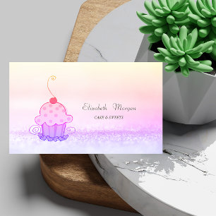 Elegante Moderne Ombre Bokeh Cake Snoepjes Visitekaartje