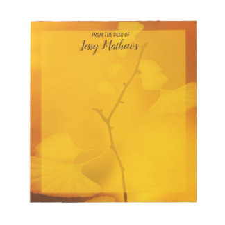 ELEGANTE MODERNE ORANJE BLOEMENWATERCOLOR TEMPLATE NOTITIEBLOK