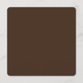 Elegante moderne paardenbloem walnoot bruine bruil menu (Achterkant)