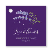 Elegante moderne Paarse lavendel bloemenbruiloft