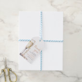 Elegante moderne parels en Prosecco bruidsdouche Cadeaulabel (Met Touw)