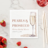 Elegante moderne parels en Prosecco bruidsdouche Servet (Insitu)