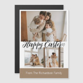 elegante moderne Pasen, familie drie fotocollage (Voorkant / Achterkant)