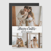 elegante moderne Pasen, familie drie fotocollage (Voorkant / Achterkant)