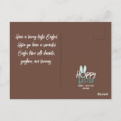 elegante moderne Pasen, familie drie fotocollage Briefkaart (Achterkant)