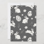 elegante moderne Pasen, familie drie fotocollage Feestdagenkaart (Achterkant)